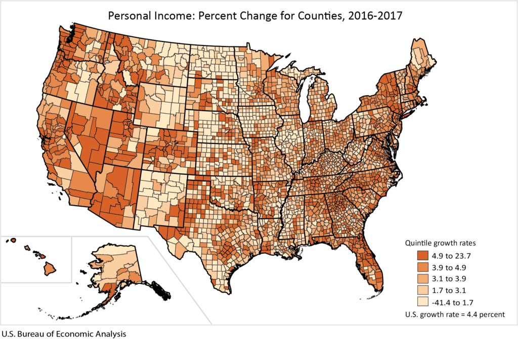 Map of the U.S.