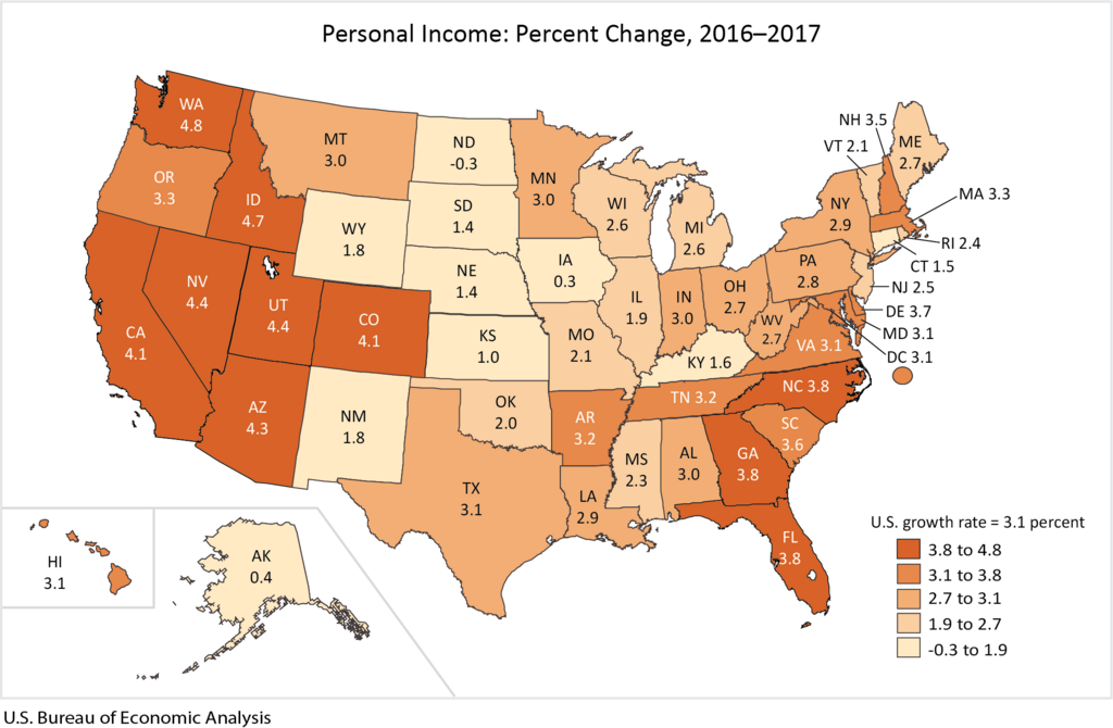 Map of the US