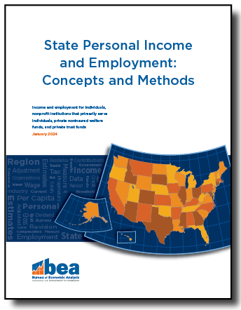 Cover image of State Personal Income and Employment: Concepts and Methods document.